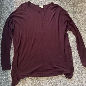 Long Maroon Sweater